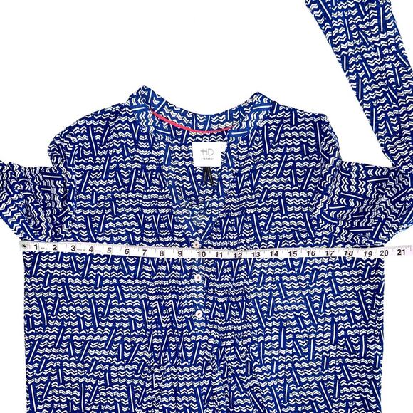 Anthropologie HD in Paris Kaveri Henley Top Size 2 - Picture 11 of 13